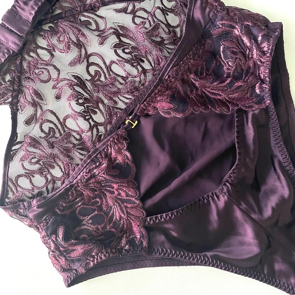 NWOT Coco de Mer Amalie Violet Teddy - Picture 8 of 9